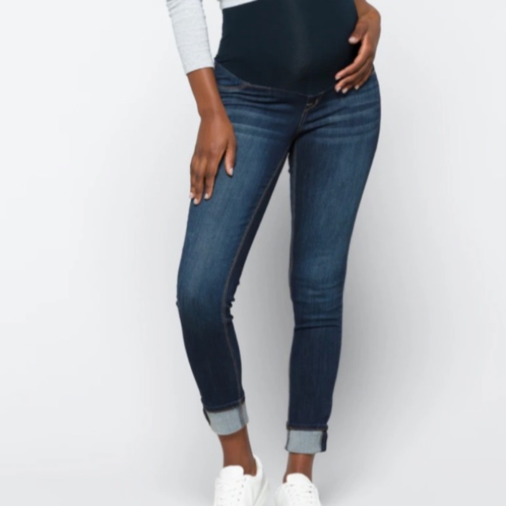 1822 Denim Avah Maternity cuffed Skinny Jean
